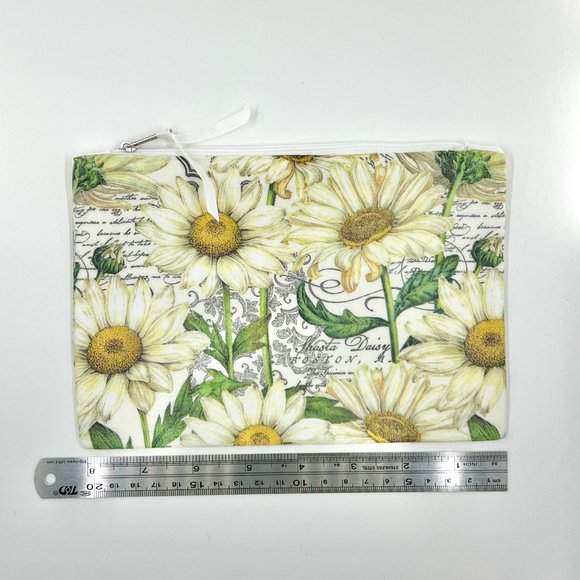 New / Handcrafted - Hand Decorated Cosmetic / Travel Zipper Pouch Bag - Picture 3 of 5